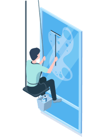 บริการทำความสะอาด
กระจกสูงแบบโรยตัว